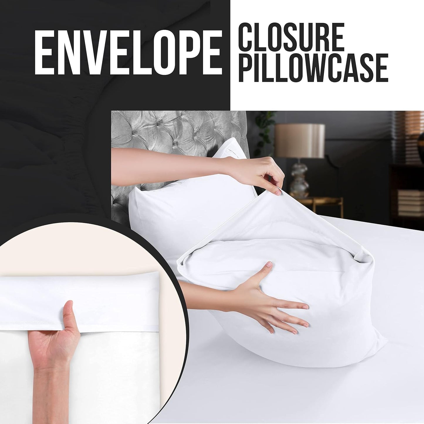 Utopia Bedding Standard Pillow Cases - 80 Pack | Soft Brushed Microfiber - 20 X 26 Inches (White)