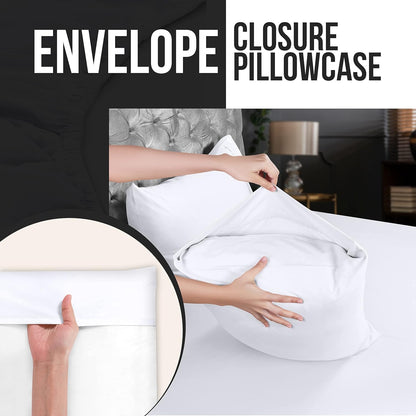 Utopia Bedding Standard Pillow Cases - 80 Pack | Soft Brushed Microfiber - 20 X 26 Inches (White)