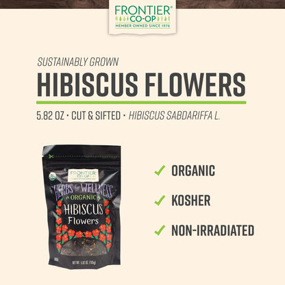 Frontier Co-op Organic Cut & Sifted Hibiscus Flowers 5.82oz