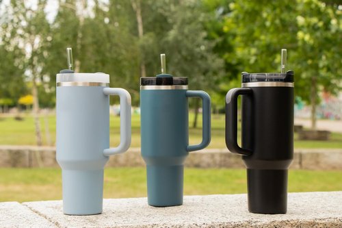Halm Glass Straws - 12-Inch Long Replacement Straws for Stanley Quencher Cups | Plastic-Free & Dishwasher Safe