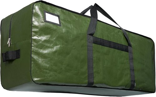 HOMEST Christmas Tree Storage Bag - Zippered Design with Reinforced Handles | Fits 4.5-7ft Artificial Trees, Green