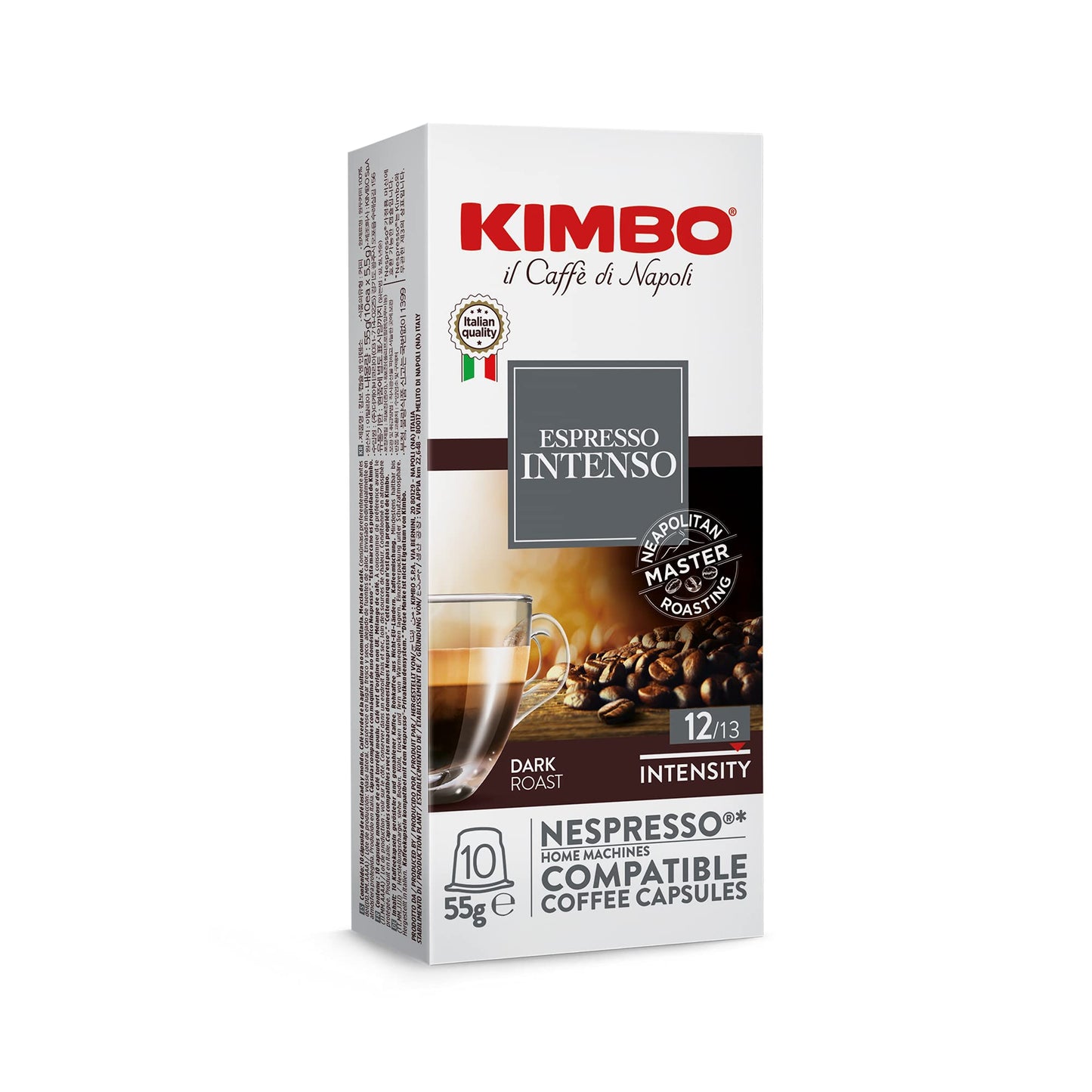 4 Boxes of Kimbo Intenso Nespresso Compatible Capsules