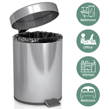 ToughBag 6-10 Gallon Trash Bags (1000 Count) – Small Black Garbage Bags for Home, Kitchen, Office & Bathroom, Multi-Use Bulk Can Liners