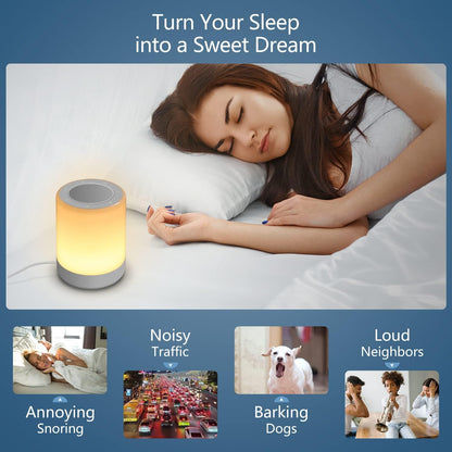 Sound Machine - White Noise Machine for Baby with Night Light & 32 High Fidelity Sounds | 5 Timers