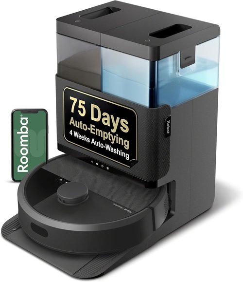 iRobot Roomba Plus 405 Combo Robot Vacuum & Mop - AutoWash Dock, Self-Emptying, LiDAR Navigation