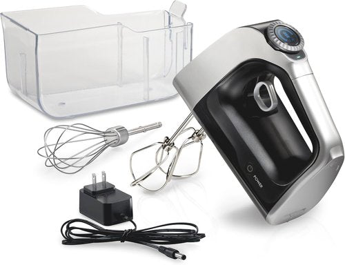 Hamilton Beach Professional Cordless Electric Hand Mixer - Infinite Speed Control, LCD Screen, Quick Recharge, Black