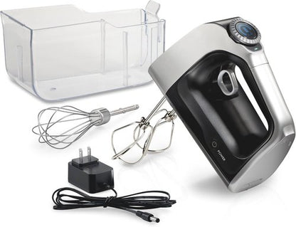 Hamilton Beach Professional Cordless Electric Hand Mixer - Infinite Speed Control, LCD Screen, Quick Recharge, Black