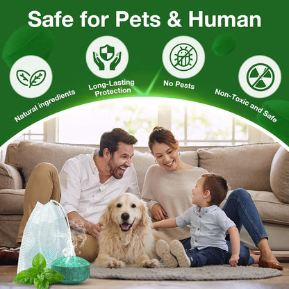 Skiennix Mouse Repellent Balls - 25 Pack Peppermint Oil Formula | Natural Rodent Deterrent for Home & Garden, Safe for Family & Pets
