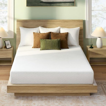 Rolanstar Twin Size Mattress, 6 Inch Gel Memory Foam Mattress in a Box, Fiberglass Free, Breathable for Cooler Sleep Supportive & Pressure Relief, CertiPUR-US Certified, White