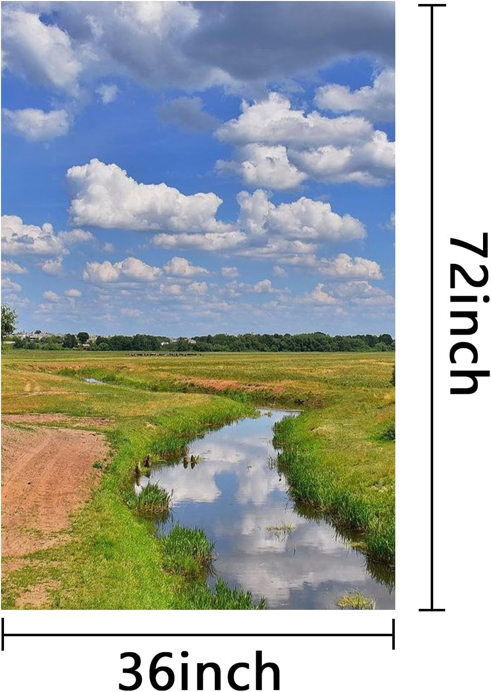 ZXDZSM Custom Canvas Poster - Personalized Wall Art Print (Unframed, 36" x 72") - Upload Your Photo