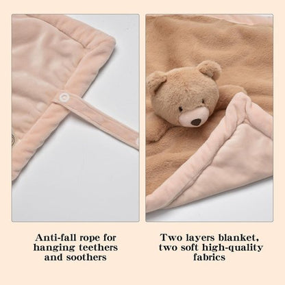 Baby Bear Security Blanket - Soft Lovey for Newborns | Gender Neutral Snuggle Toy for Boys & Girls