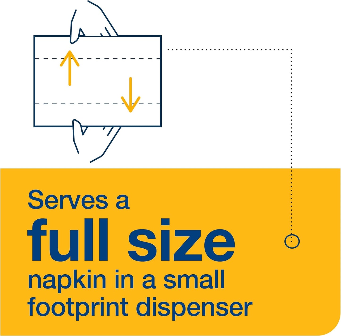 Tork Xpressnap Fit Dispenser Napkins - C-Fold, 1 Ply, 240 Count | 4.25" x 3.25" Size