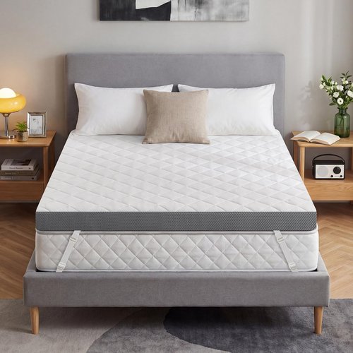 Extra Firm Mattress Topper Twin XL, 3 Inch High-Density Foam Mattress Pad, Pain Relieving Bed Topper for Extra Support, Washable Cover with Anti-Slip Straps, CertiPUR-US Oeko-Tex Certified, 80" x 38"