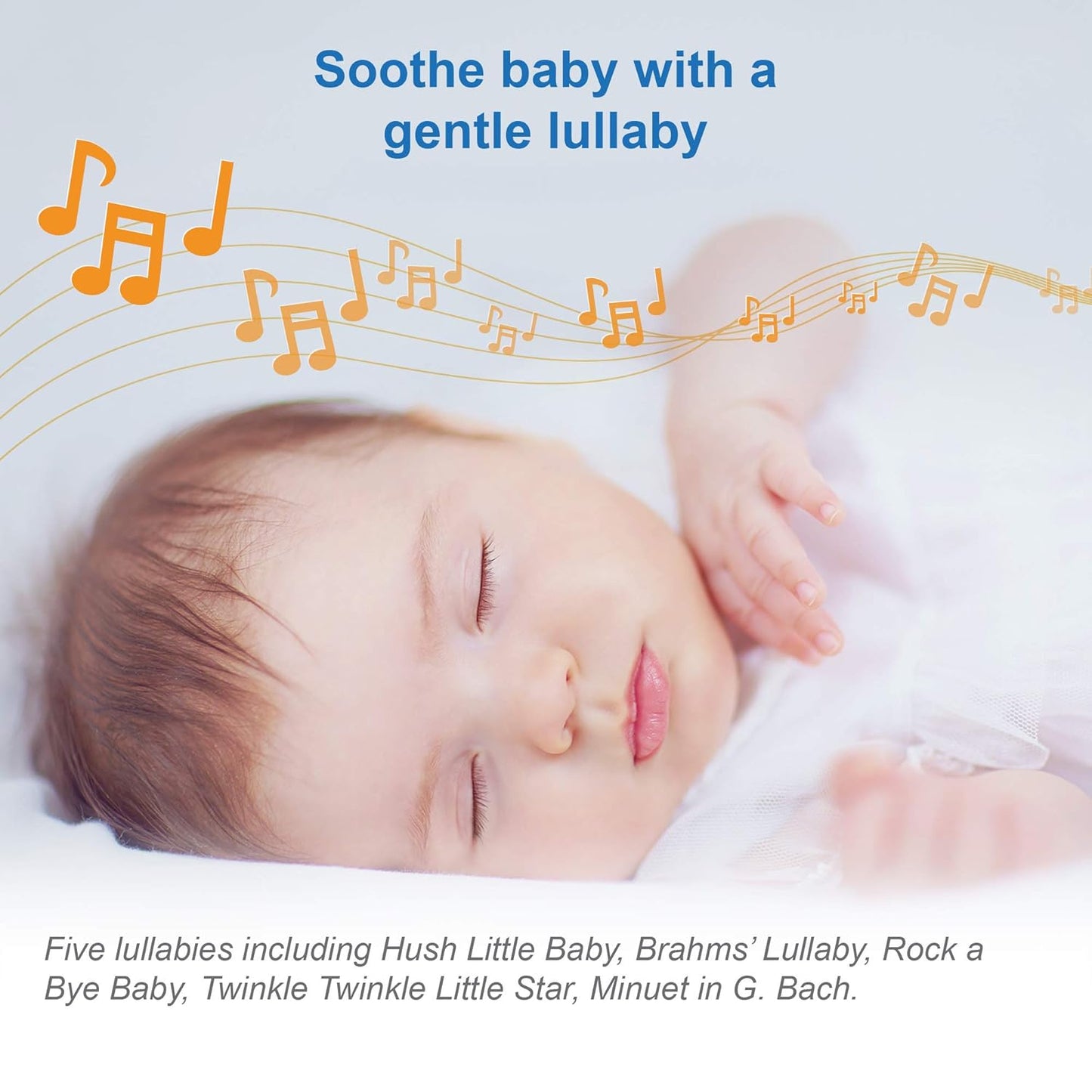 VTech Communications Myla The Monkey Baby Sleep Soother - White Noise Machine with 5 Sounds & Soft-Glow Night Light