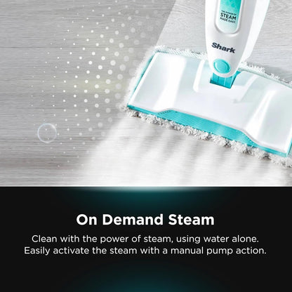 Shark Steam Mop | Hard Floor Cleaner with XL Water Tank & 18-Foot Power Cord - White (S1000A)