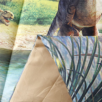 WINLIFE Dinosaur Twin Comforter Set Kids Bedding T-Rex 3D Jurassic Dinosaur Comforter Set for Boys Teen, Soft Lightweight Children Bed Sets (2 Pieces, Twin)