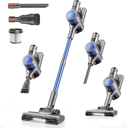 Dzaki Cordless Vacuum Cleaner - Powerful 50KPA Suction with Smart LED Display | Lightweight & Rechargeable for Home Use