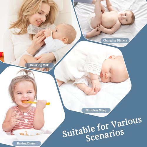 BEDLORE Waterproof Crib Mattress Protector - Ultra Soft Bamboo Viscose Pad Cover | 2 Pack, Noiseless for Standard Baby Bed 52''x28'', White