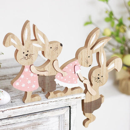 Party Wreath Rabbit Decoration - Charming Easter Rabbit Ornament for Home Decor | Perfect for Parties & Gatherings
