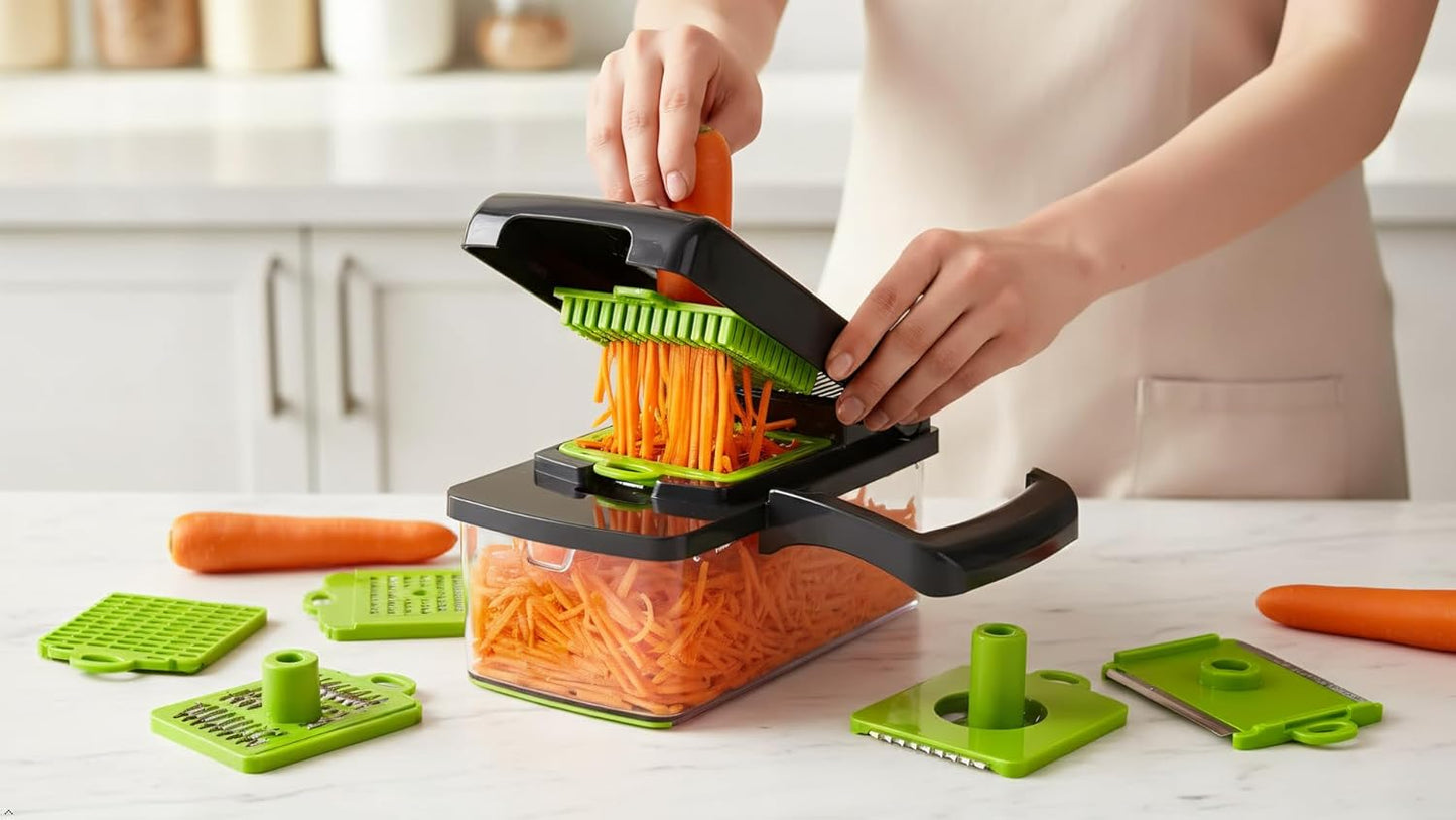 Skiennix Onion Cutter | Multifunctional Vegetable Chopper & Mandoline Slicer - Ideal for Easy Food Prep