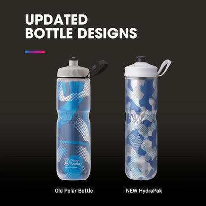 Polar Bottle Sport Insulated by HydraPak - Leak Proof Water Bottles Keep Drinks Cooler | 20oz & 24oz Sizes