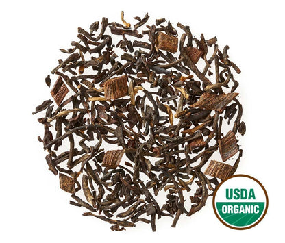 Golden Moon Tea Organic Madagascar Bourbon Vanilla Black Tea - Loose Leaf, Non-GMO - Travel Tin (30 Servings)