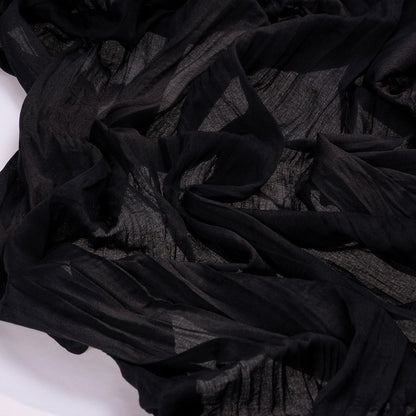 Socomi Cheesecloth Table Runner - 3pcs Black Boho Rustic 120 Inch for Weddings & Home Decor