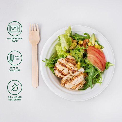 Freshware Paper Bowls - 12 oz. Biodegradable Soup Bowls | 150-Pack Heavy Duty Bagasse Dinnerware