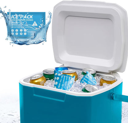 Skiennix Ice Packs for Coolers - Long-Lasting Reusable Gel Packs for Shipping & Camping | Perfect for Lunch Boxes