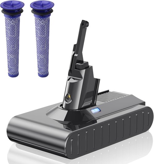 Dyson V8 Battery Replacement - Upgraded 7.0 Ah 21.6V for V8 Absolute, Motorhead, Fluffy, Animal | Compatible with 967834-05