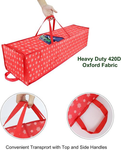 Christmas Wrapping Paper Storage Containers - 40 Inch Organizer for 20 Rolls | Breathable Fabric, Square Design