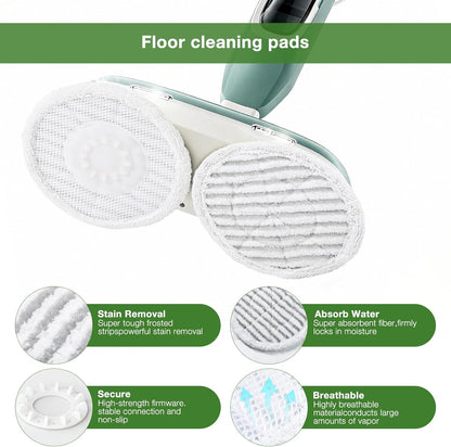Shark Steam Mop Replacement Pads - 8 Pack for S8001, S7001, S7201 | Durable & Washable for All Floors