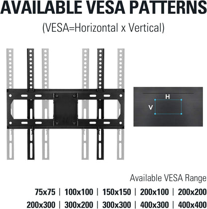 Mounting Dream TV Wall Mount - Full Motion Dual Arms for 32-65 Inch TVs | Swivel & Tilt, Max VESA 400x400mm