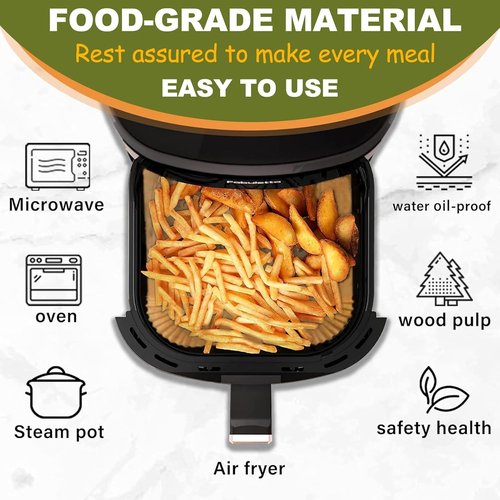 COMFEE' Air Fryer Liners - Disposable 2 Qt Mini Paper Liners for Compact 2.1 Air Fryer & Instant Pot Vortex