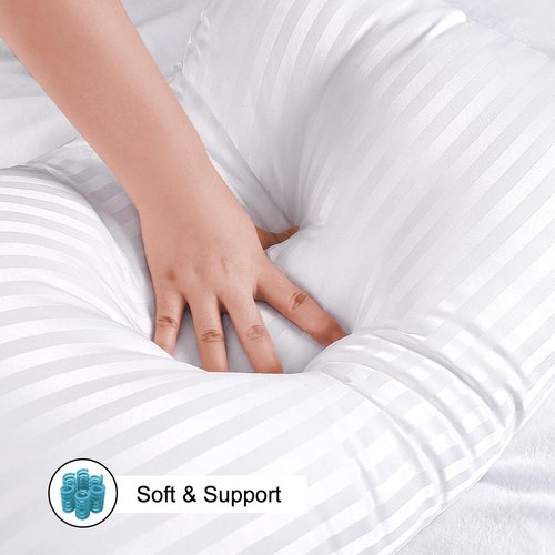 EIUE Hotel Collection Bed Pillows - Super Soft Down Alternative | 2 Pack Queen Size, 20 x 30 Inches