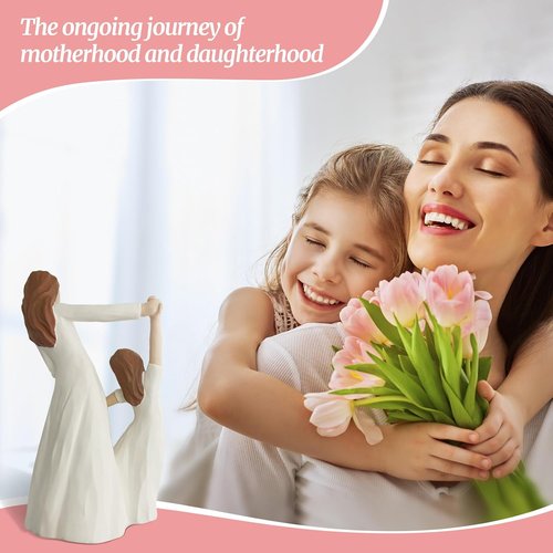Cherished Gifts Mother Daughter Dancing Resin Figurine - 6.1" Timeless Keepsake Decor for Birthdays & Weddings