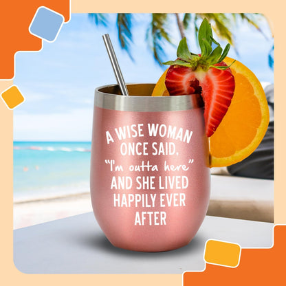 NewEleven Retirement Gifts For Woman 2026 - Funny Retirement Gifts For Coworker Leaving - Farewell, Leaving, Goodbye Gift For Coworkers, Friends - 12 Oz Tumbler