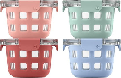 Ello Duraglass Glass Meal Prep Sets - Leak-Proof Food Storage Containers | Airtight BPA-Free Lids, Safe for Dishwasher, Microwave & Freezer