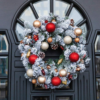 Skiennix Magnetic Wreath Hanger - Heavy Duty Hook Holds Up to 11lbs for Metal Doors & Christmas Decor