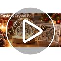 VYP Personalized Snow Globe with Photo & Christmas Base - Custom Gift
