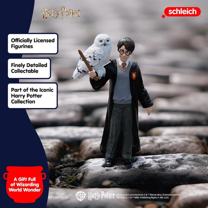 Schleich Harry Potter - 2 PC Snow Owl Toy Set - Collectible Wizarding World Figures for Kids & Adults | 42633