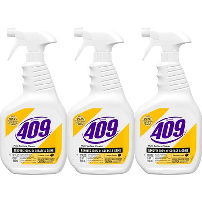 Formula 409 Multi-Surface Cleaner, Spray Bottle, Lemon Fresh, 32 Fluid Ounces, Pack of 3
