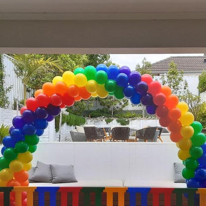 KBZVNAF Rainbow Balloons - 50 Pack of 12-Inch Assorted Bright Latex Balloons for Parties & Celebrations