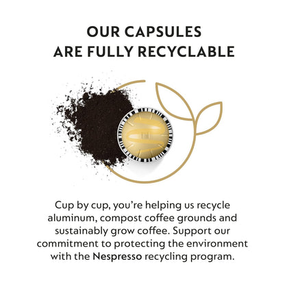 Nespresso Vanilla Custard Pie Capsules - Mild Roast Coffee Pods | 30 Count for 7.77 Ounce Brews