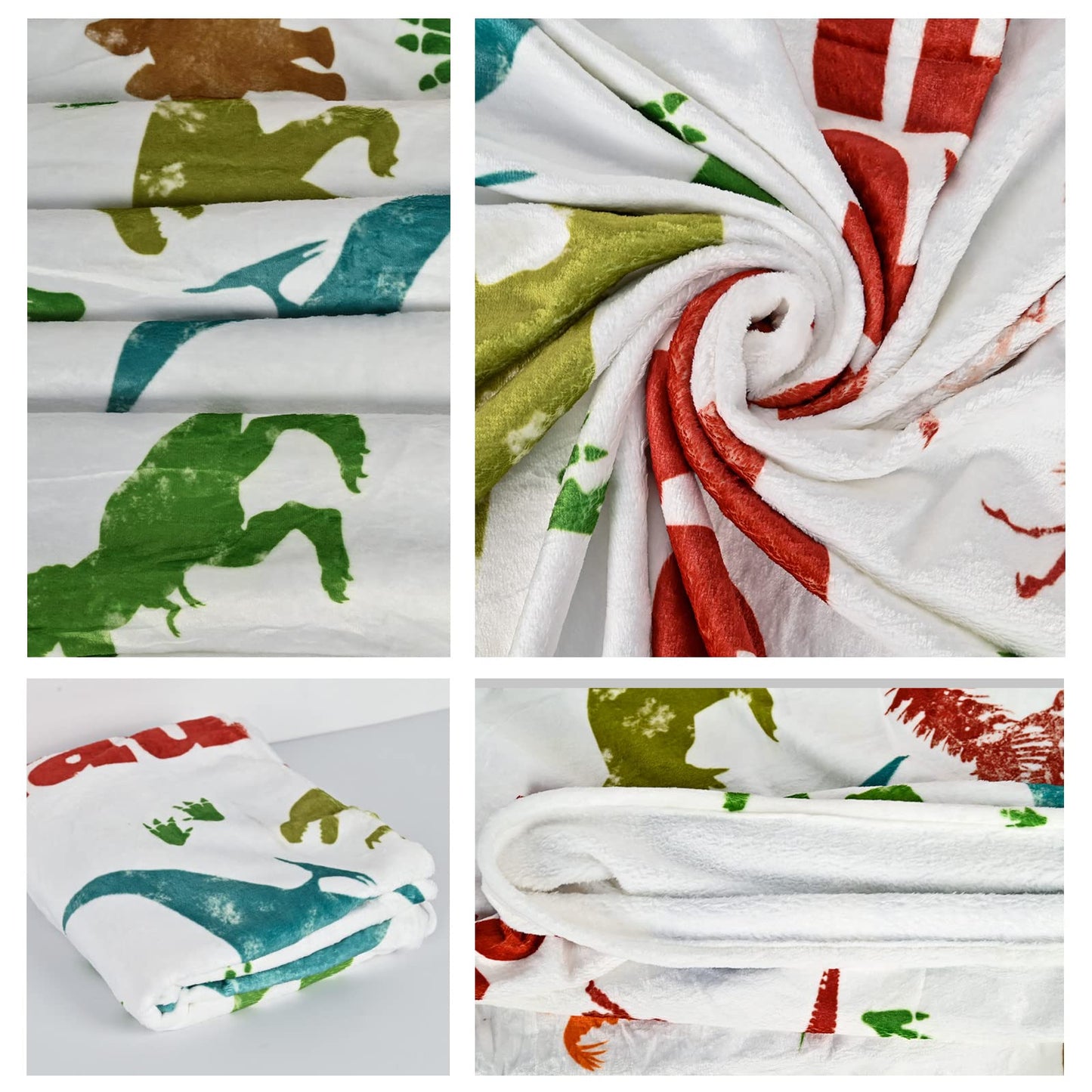 Dinosaur Blanket with Name for Boys, Custom Dinosaur Blanket, Personalized Jurassic Dinosaur Throw Blanket for Toddler, Flannel Customized Dino Swadding Blanket for Birthday, Baby Shower 40x30 Inch