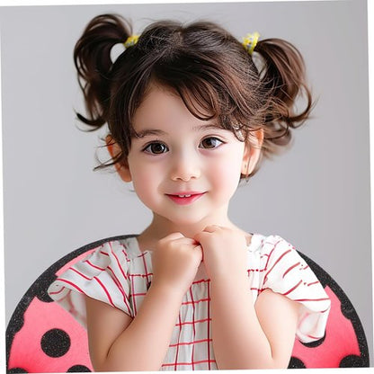 Abaodam Foldable Ladybug Wings for Kids - Red Performance Mesh Costume Prop | Portable Party Accessory