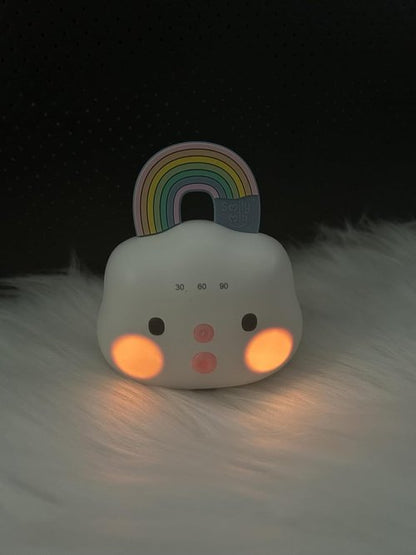 Baby Sound Machine - Portable White Noise Device with 14 Soothing Sounds & Night Light | Rechargeable with 3 Timer Settings