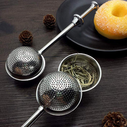 MIAO JIN 4Pcs Stainless Steel Tea Infuser Tea Strainer Sugar Flour Sifters Powdered Sugar Shaker Duster Filters Tea Interval Diffuser for Loose Leaf, Spices, Seasonings(Spherical)