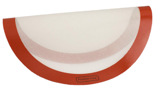 Premium Living Pizza Baking Silicone Mat 12" red (1, Red)