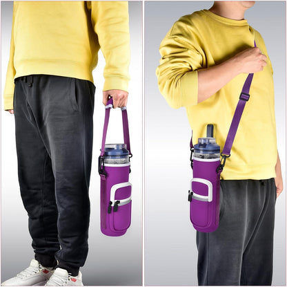 SAIKA Personal Blender Bag - Portable Carrying Case for Ninja Blast Max BC251/BC151 | Reflective Strip, Shoulder Strap, Purple
